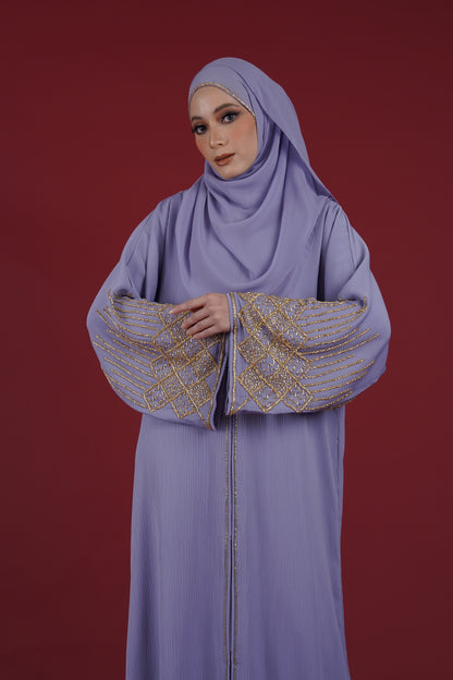 NAWAL ABAYA HEIRLOOM LILAC