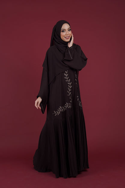 REYZAN ABAYA BROWN FUDGE