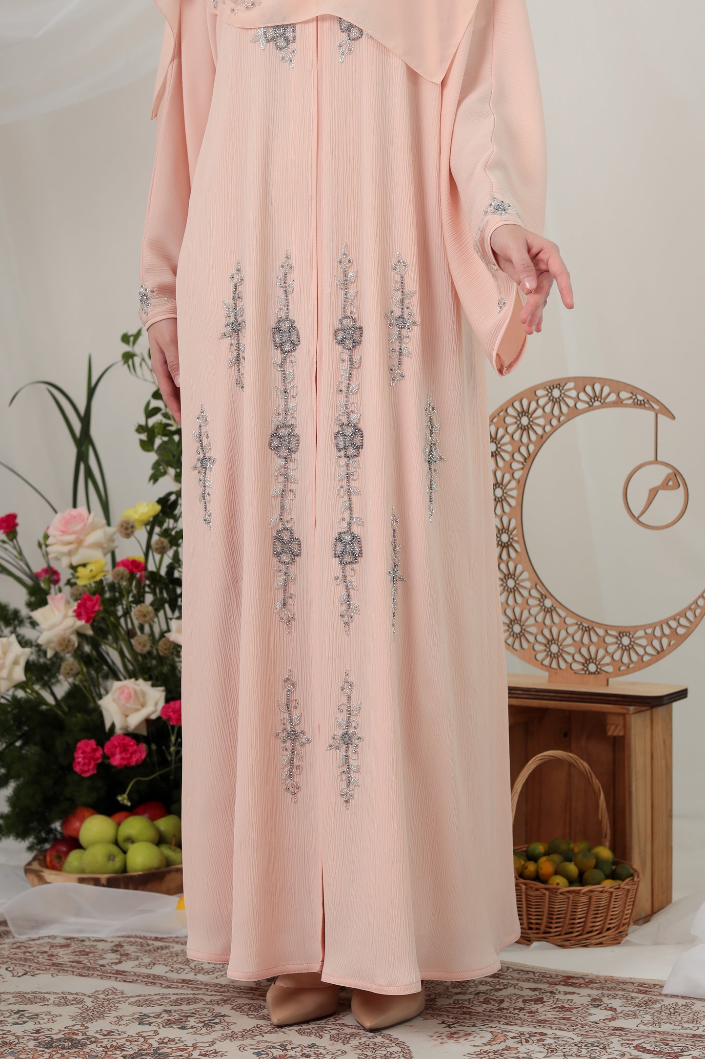 MAHAR ABAYA PEACH