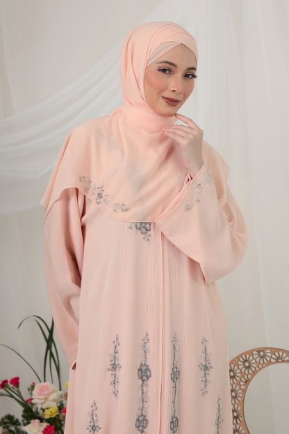 MAHAR ABAYA PEACH