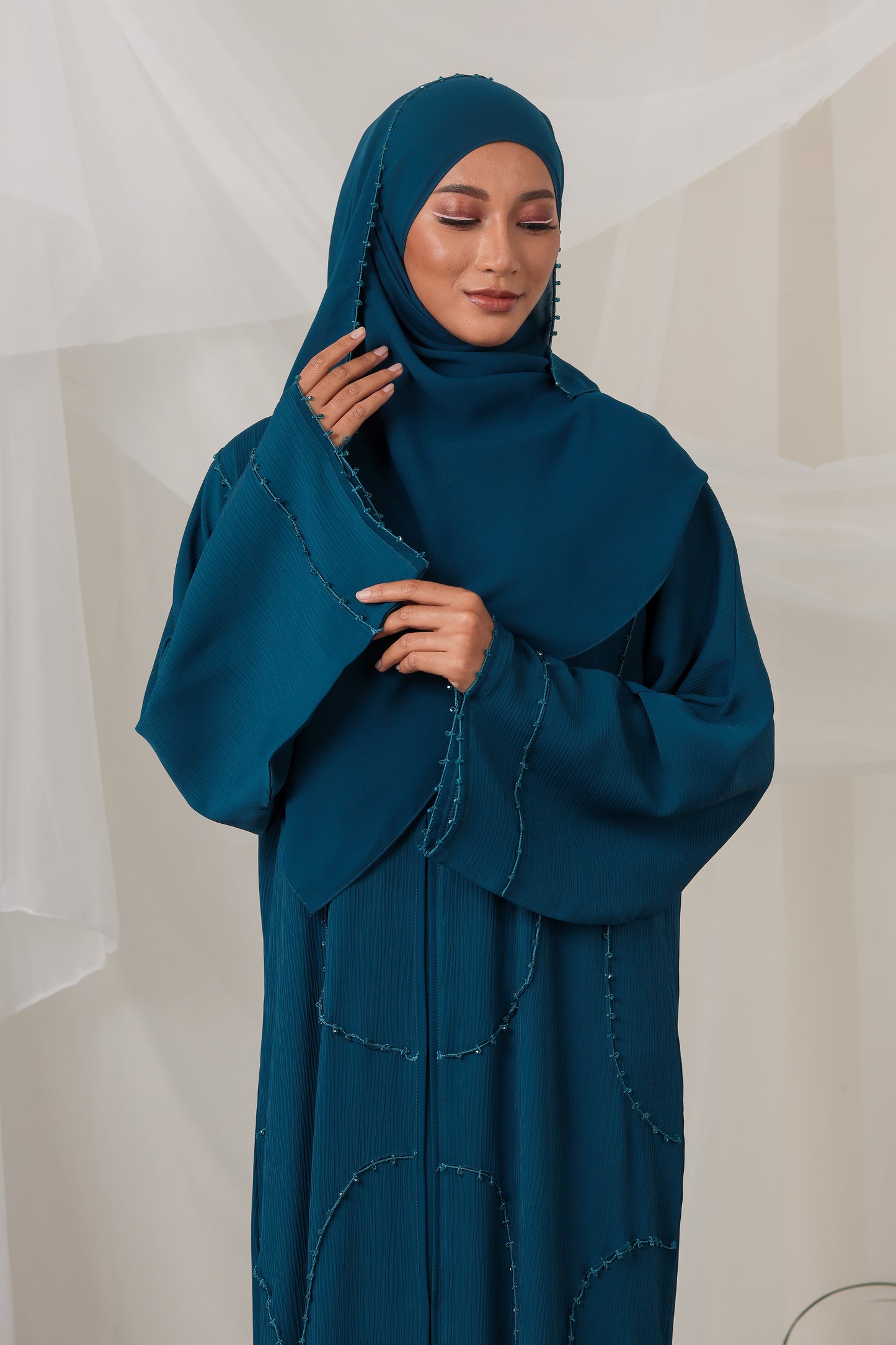 PETRA ABAYA TEAL BLUE