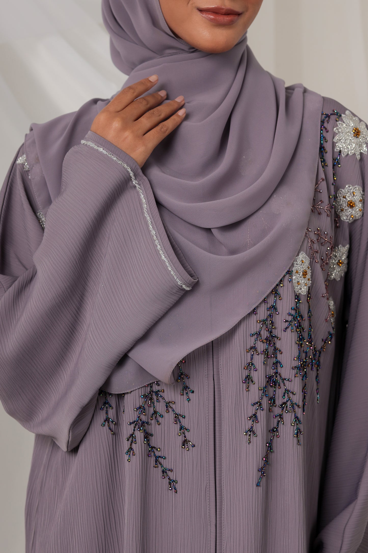 EDREA ABAYA DUSTY PURPLE