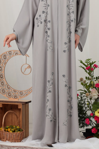 MEHAR ABAYA GREY