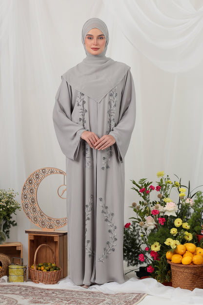 MEHAR ABAYA GREY