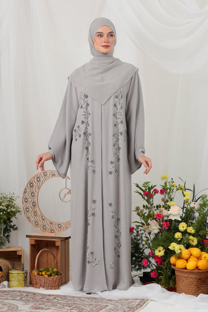 MEHAR ABAYA GREY