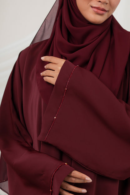 CALISTA ABAYA BURGUNDY