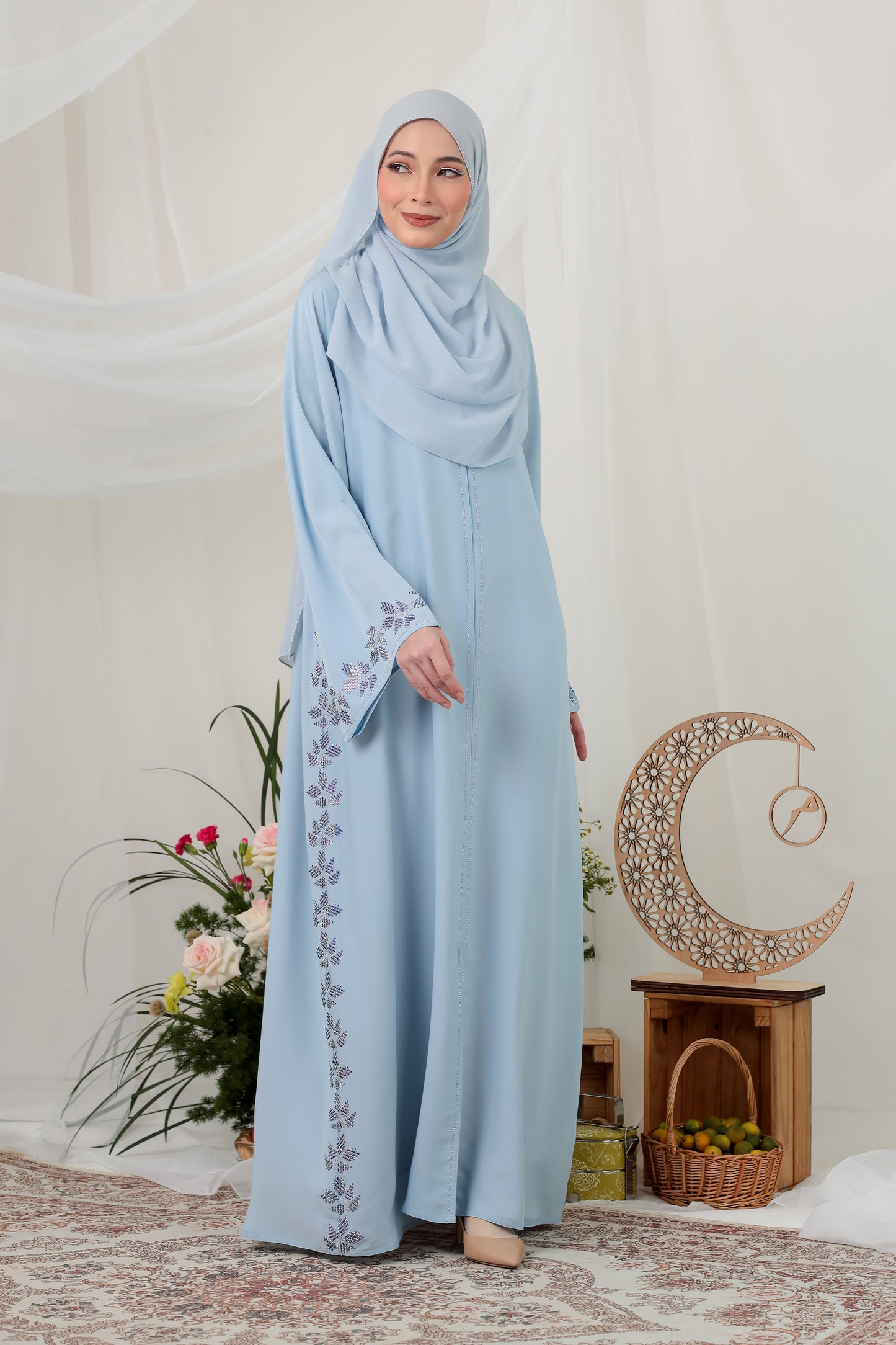 JAWHARA ABAYA BABY BLUE