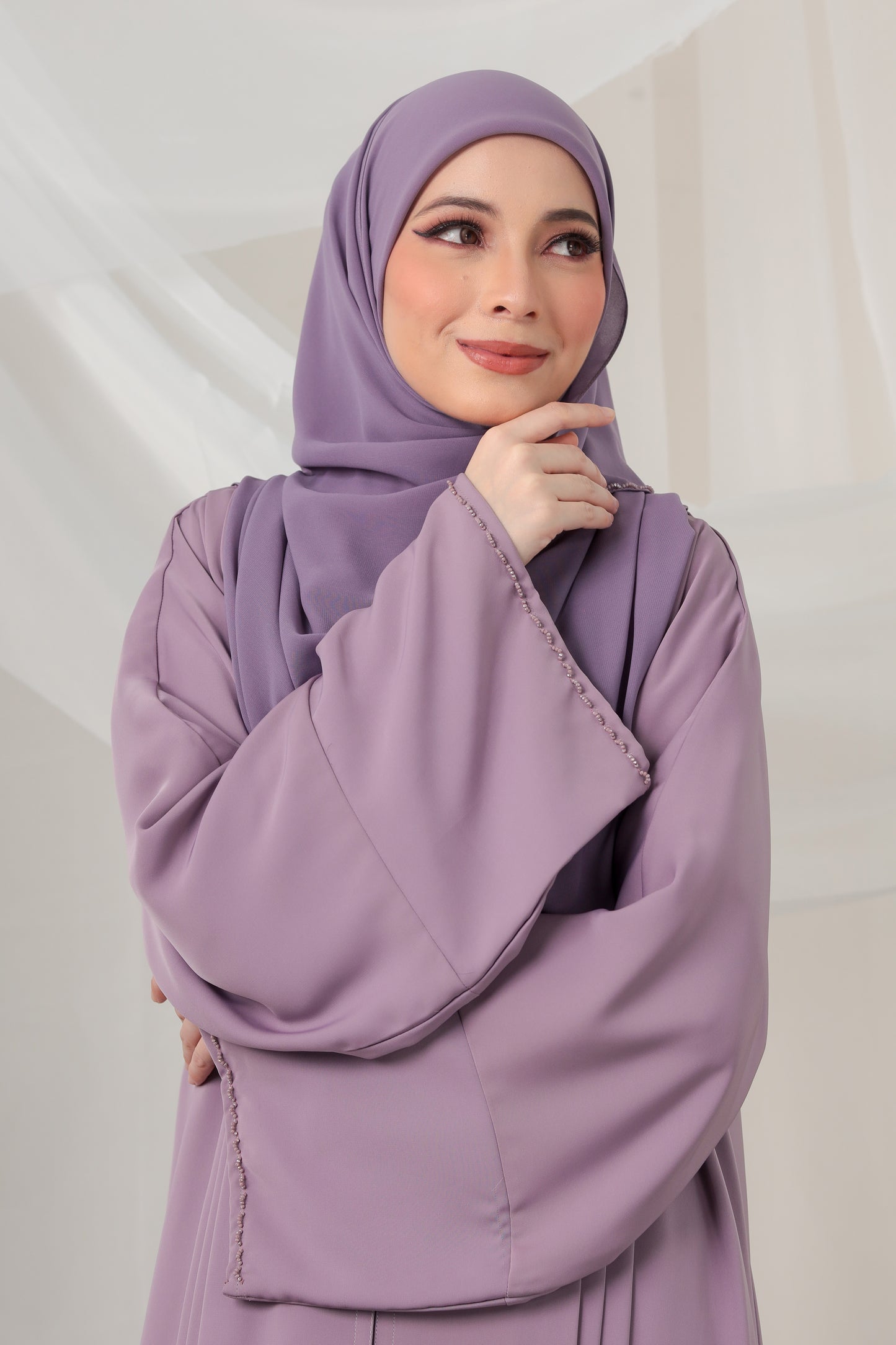 KABEERA ABAYA DUSTY PURPLE