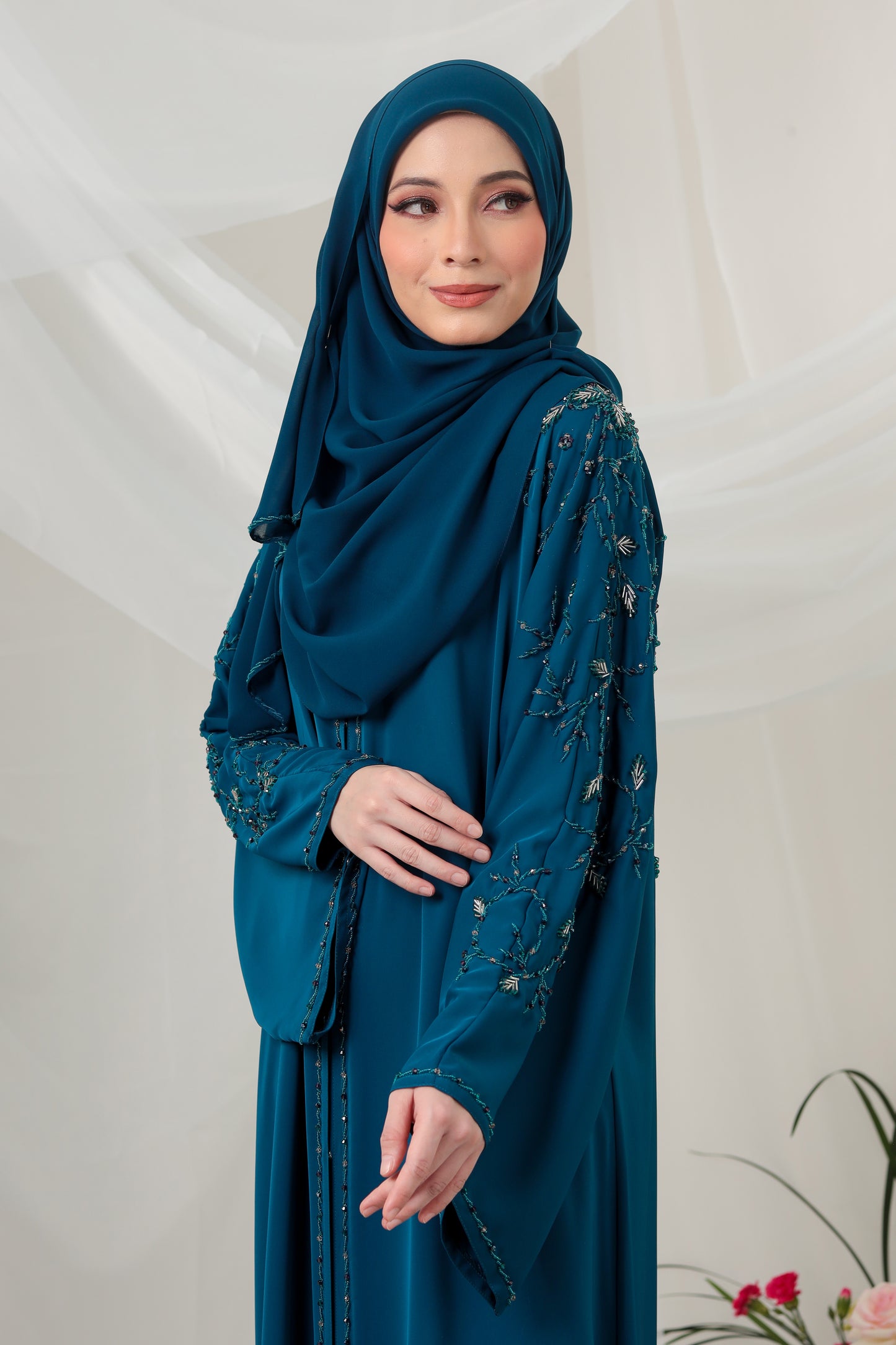 ENDRA ABAYA TEAL BLUE