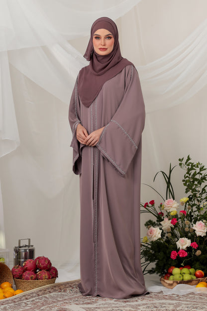 JAMILYA ABAYA DUSTY PURPLE