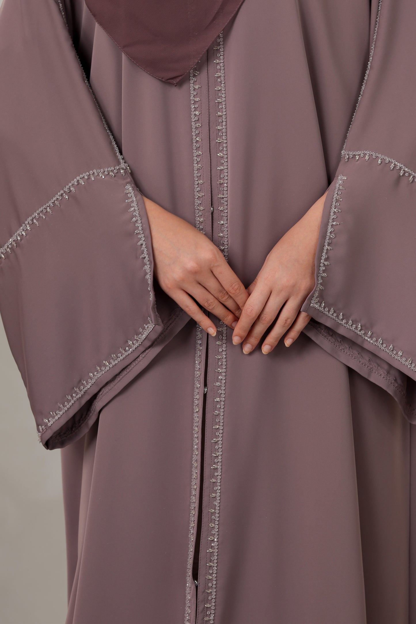 JAMILYA ABAYA DUSTY PURPLE