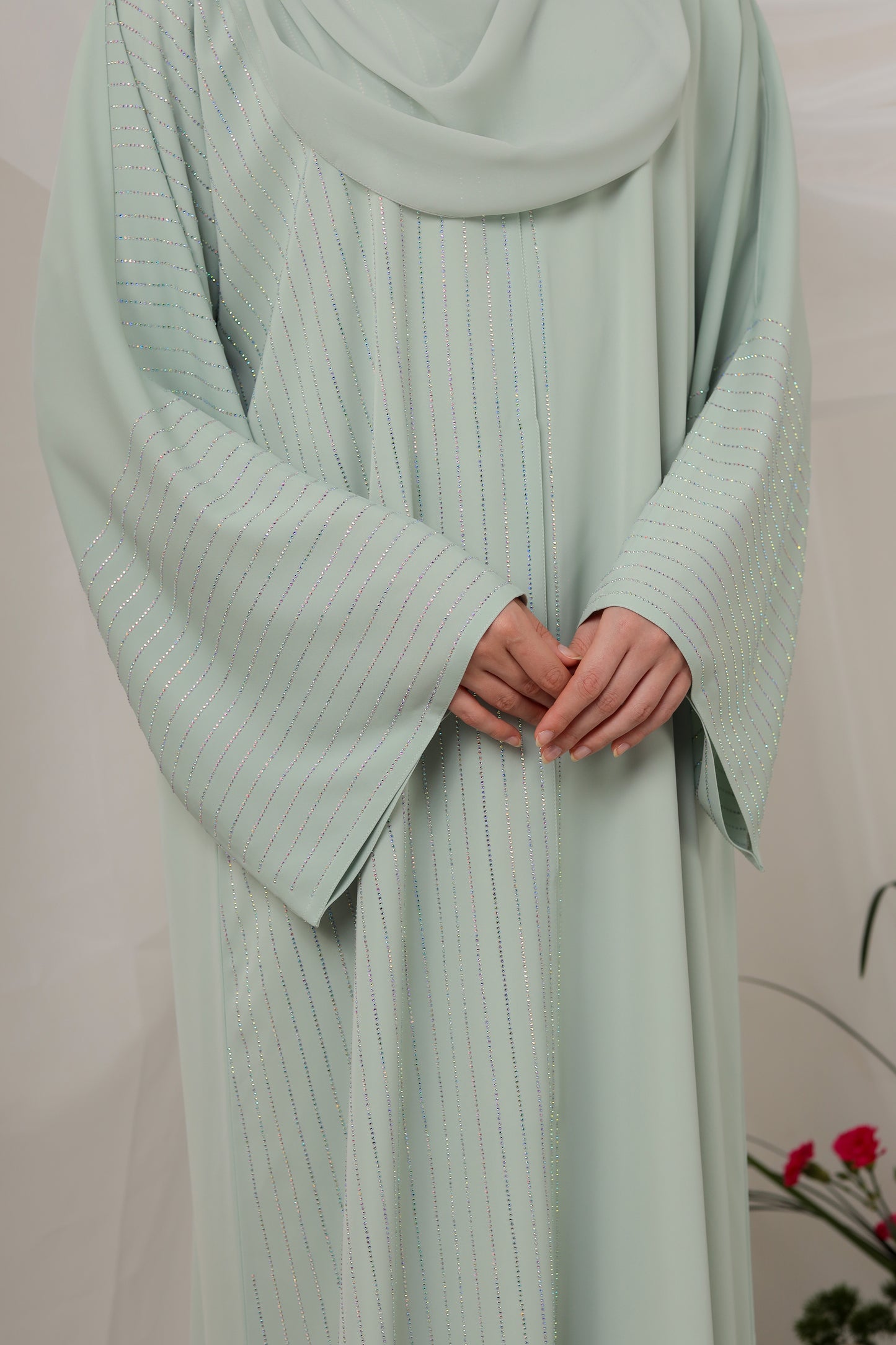 RHEA ABAYA MINT GREEN