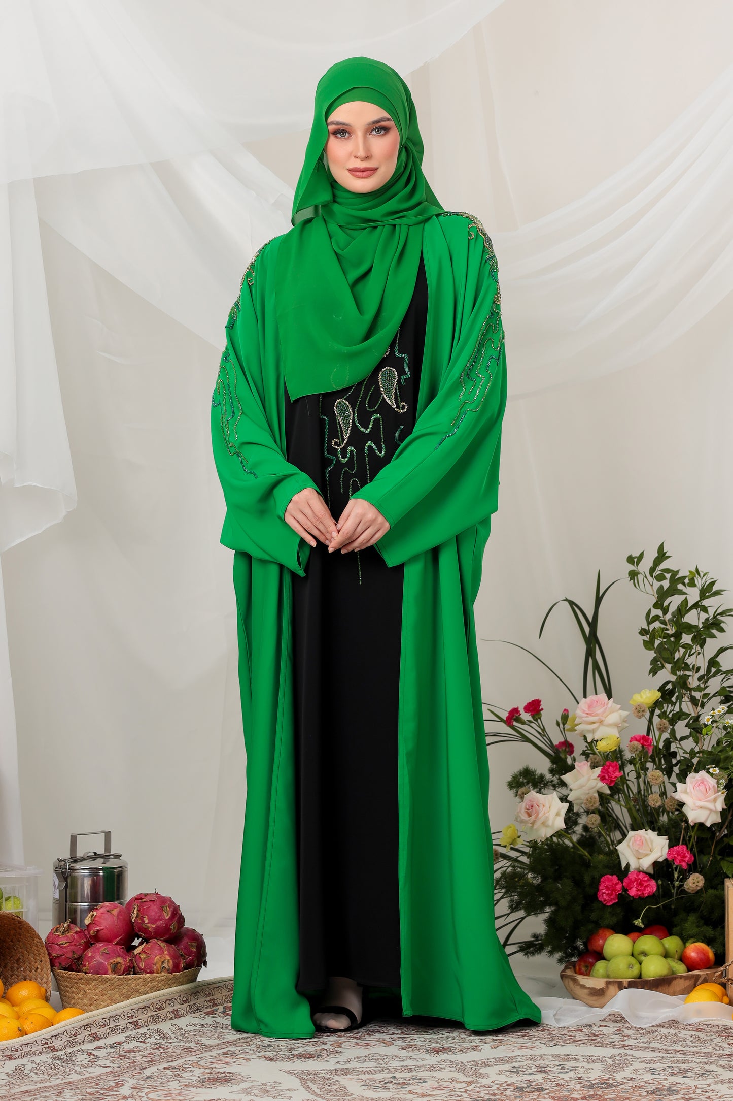 RUH ABAYA GREEN