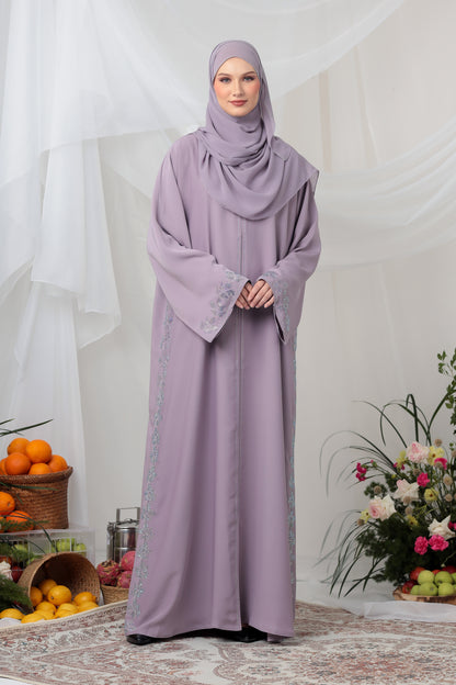 JAWHARA ABAYA DUSTY PURPLE