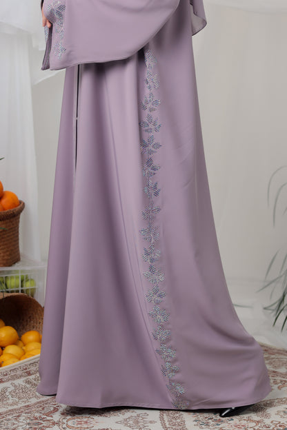 JAWHARA ABAYA DUSTY PURPLE