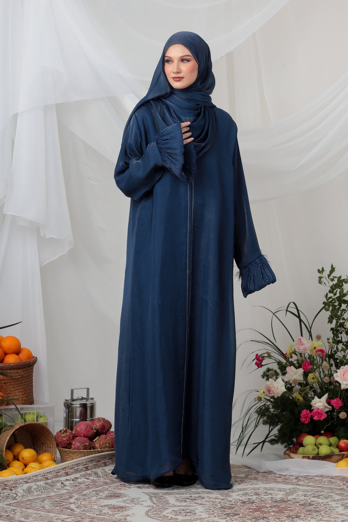 LAMEES ABAYA BLUE