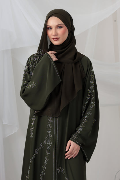 GAMILA ABAYA OLIVE GREEN