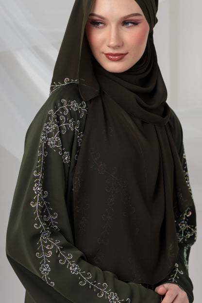 GAMILA ABAYA OLIVE GREEN