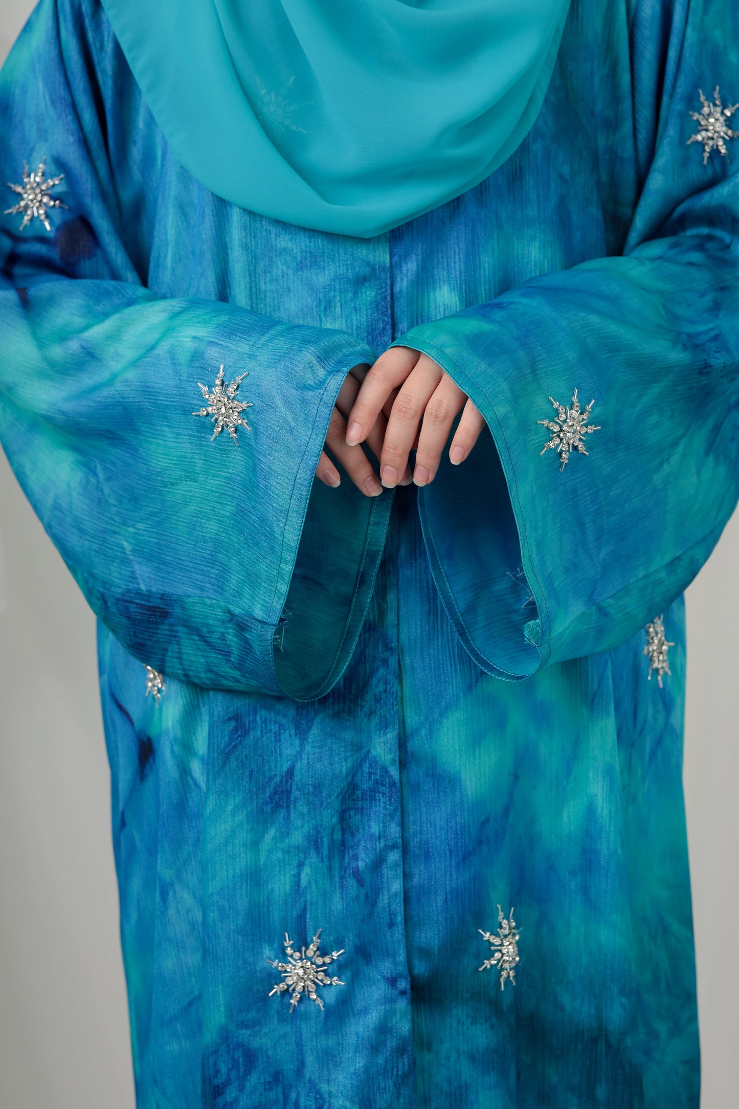 DAFINAH ABAYA SKY BLUE