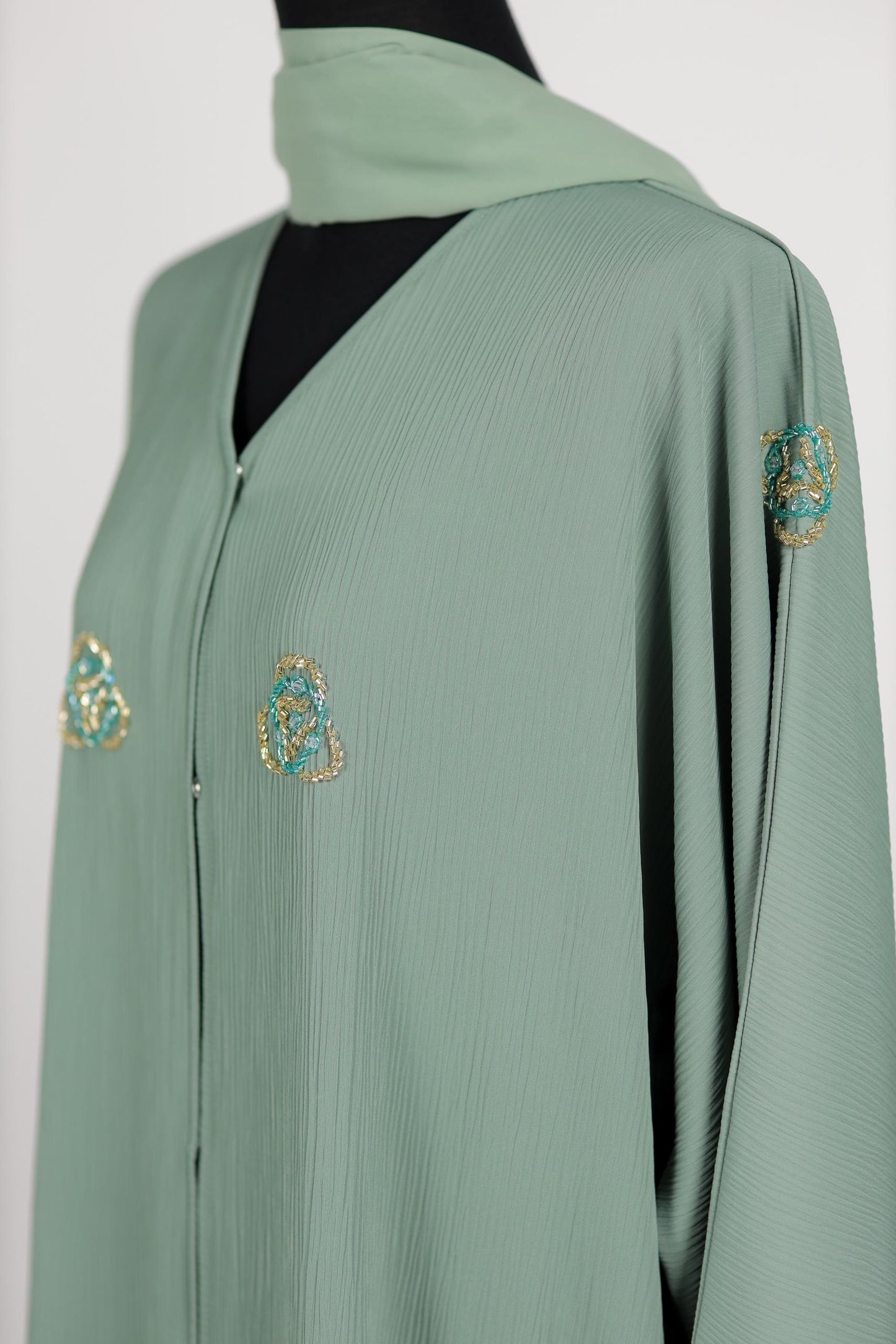 FELORA ABAYA LIGHT GREEN