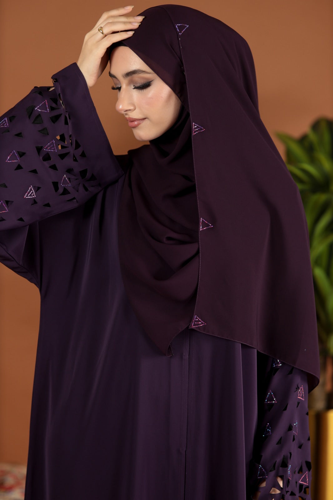 AMEENA ABAYA PURPLE