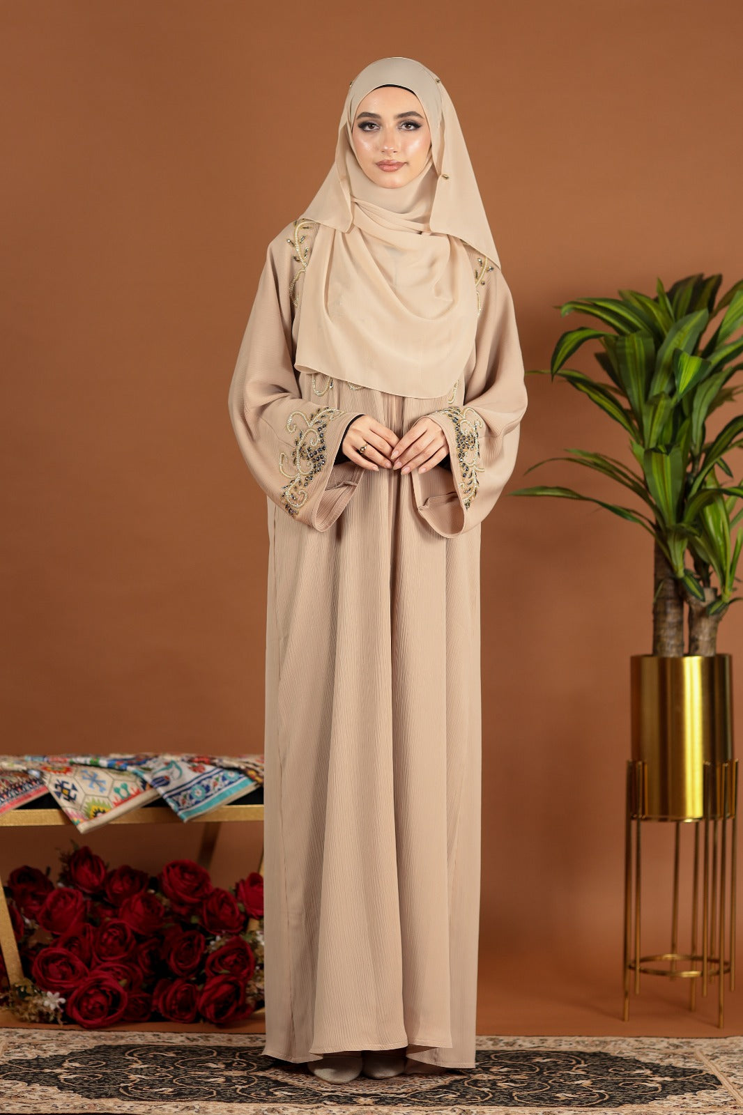 LILY ABAYA BEIGE