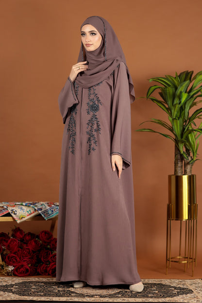 VANIA ABAYA DEEP TAUPE