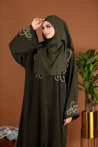 LILY ABAYA DARK OLIVE