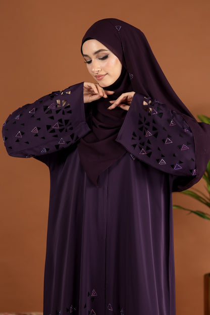 AMEENA ABAYA PURPLE