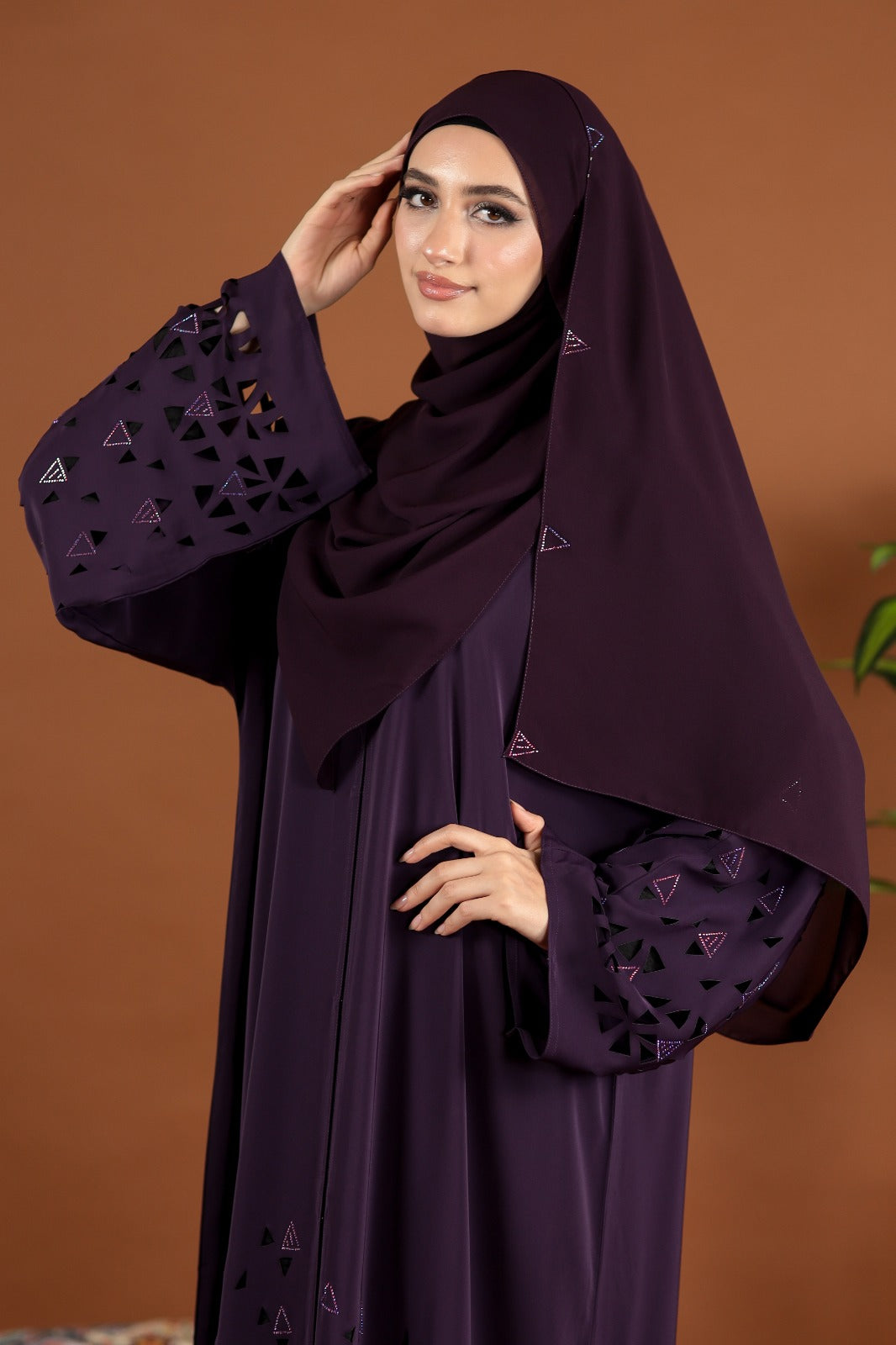 AMEENA ABAYA PURPLE