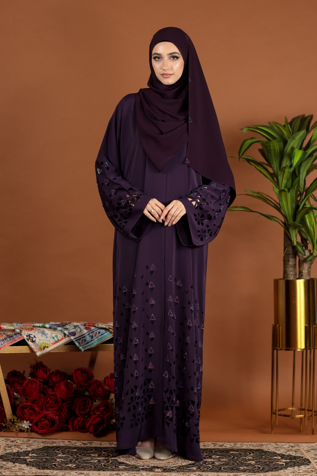 AMEENA ABAYA PURPLE