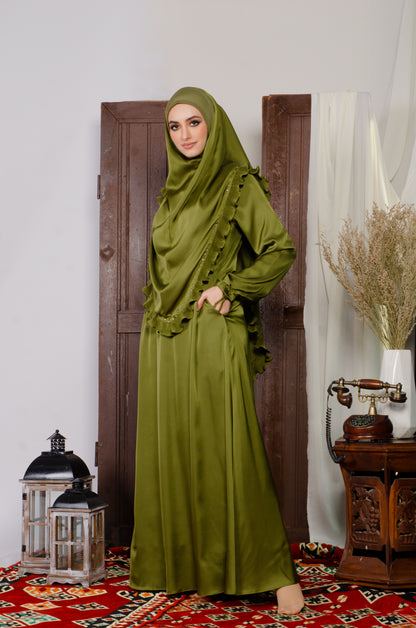 JUBAH HUMAIRA - OLIVE